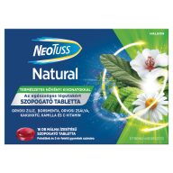   NeoTuss Natural málna ízesítésű szopogató tabletta felnőttek és 5 év feletti gyerekek számára 16 db