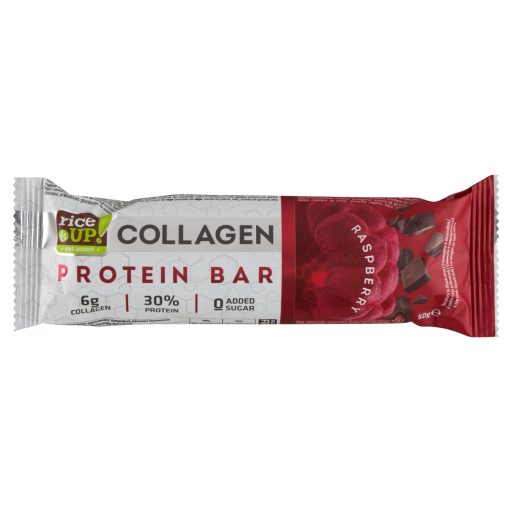 Rice up fehérjeszelet 50g Málna ízű kollagénnel
