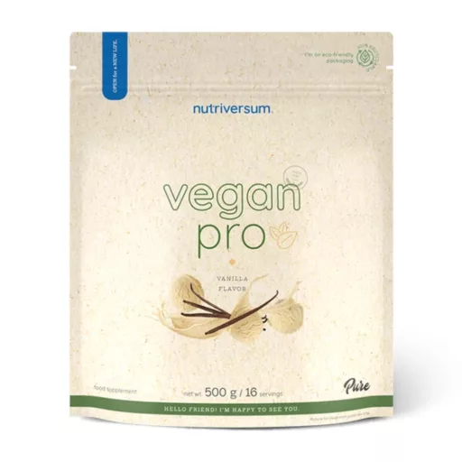 Nutriversum fehérjepor 500g vaníia Vegan Pro