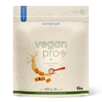 Nutriversum fehérjepor 500g sós-karamell Vegan Pro