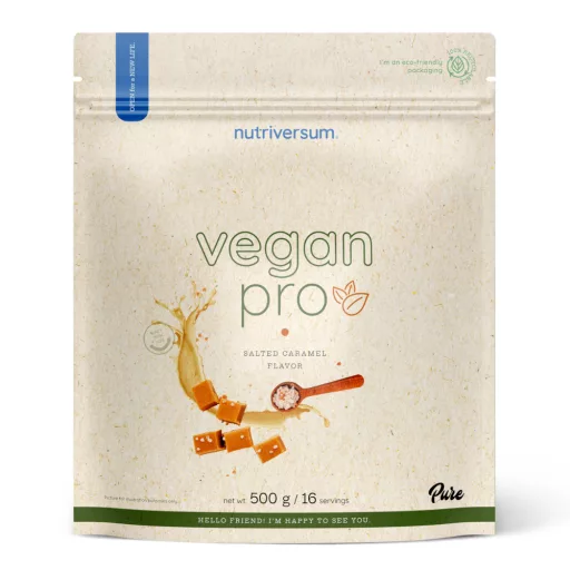 Nutriversum fehérjepor 500g sós-karamell Vegan Pro