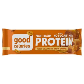   Good Calories fehérjetartalmú szelet mogyoróvajjal, datolyával, borsóproteinnel 42 g