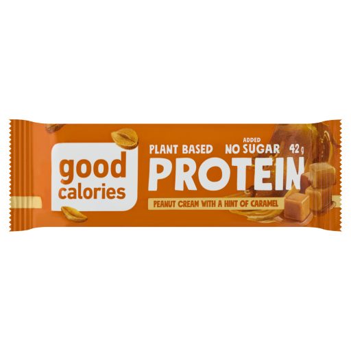 Good Calories fehérjetartalmú szelet mogyoróvajjal, datolyával, borsóproteinnel 42 g