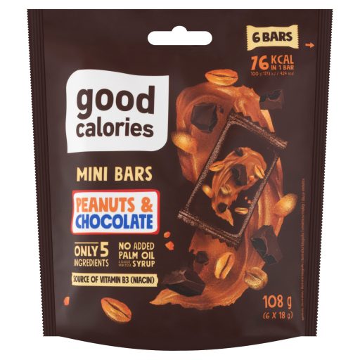 Good Calories datolyás miniszelet földimogyoróval és csokoládéval 6 x 18 g (108 g)
