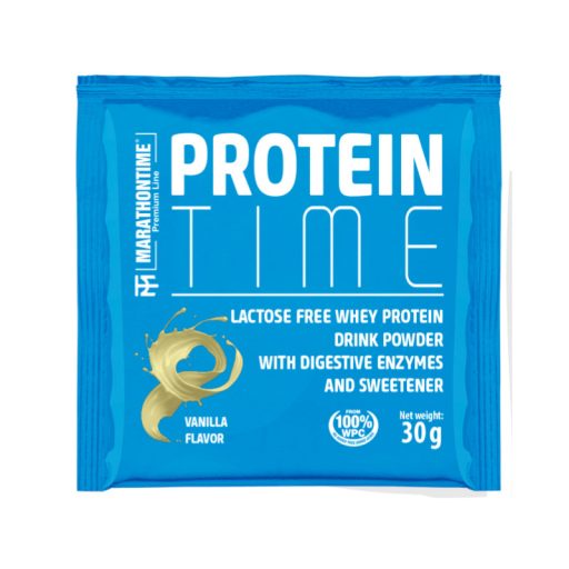 Marathontime fehérjepor 30g vanília Protein Time