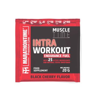   Marathontime Intraworkout energizáló italpor 20g fekete cseresznye koffeinmentes