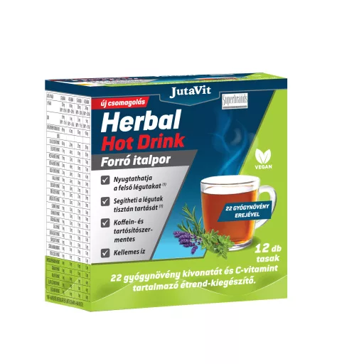 JutaVit Herbal Hot Drink forró italpor 12db (tasak) felnőtteknek