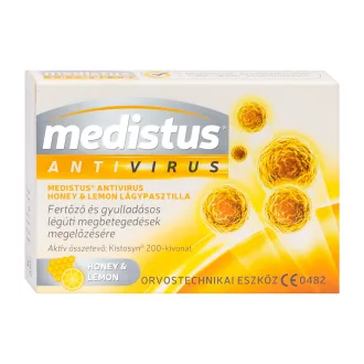 Medistus lágypasztilla 10db Antivirus méz-citrom