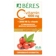   Béres C-vitamin 1000 mg retard filmtabletta csipkebogyó kivonattal 90 db 128 g