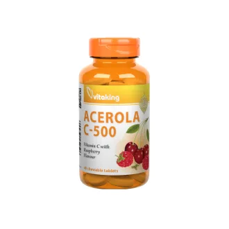 Vitaking rágótabletta 40db C-500mg acerola
