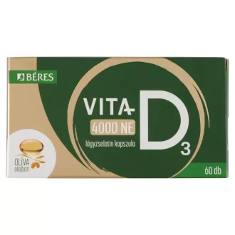   Béres Vita-D₃ 4000 NE étrend-kiegészítő lágyzselatin kapszula 60 x 0,139 g