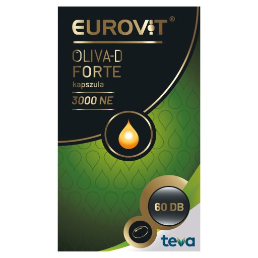 Eurovit Oliva-D Forte 3000 NE étrend-kiegészítő kapszula 60 x 0,445 g (24,72 g)