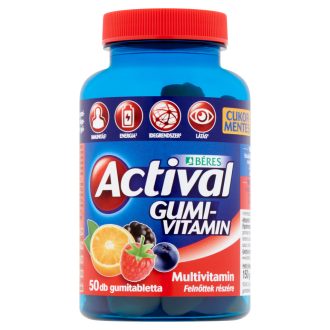 Actival gumitabletta 50db Gumivitamin felnőtt