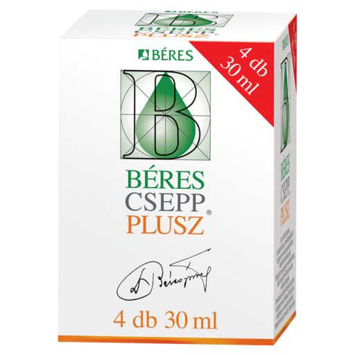 Béres Csepp Plusz belsőleges oldatos cseppek 4 x 30 ml