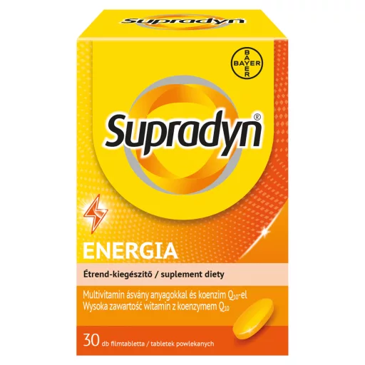 Supradyn Energia filmtabletta koenzim Q10-zel 30 x 1,325 g (39,75 g)