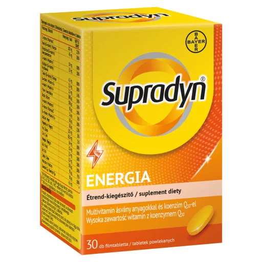 Supradyn Energia filmtabletta koenzim Q10-zel 30 x 1,325 g (39,75 g)