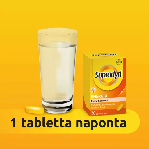 Supradyn Energia filmtabletta koenzim Q10-zel 30 x 1,325 g (39,75 g)