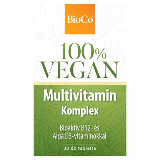 BioCo 100% Vegan Multivitamin Komplex étrend-kiegészítő tabletta 30 x 0,3 g (9 g)