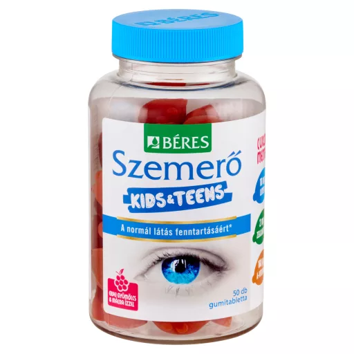 Béres Kids & Teens Szemerő étrend-kiegészítő gumitabletta édesítőszerekkel 50 db