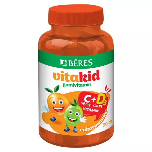 Béres Vitakid Gumivitamin C- és D₃ étrend-kiegészítő gyermekek részére 90 x 2,99 g