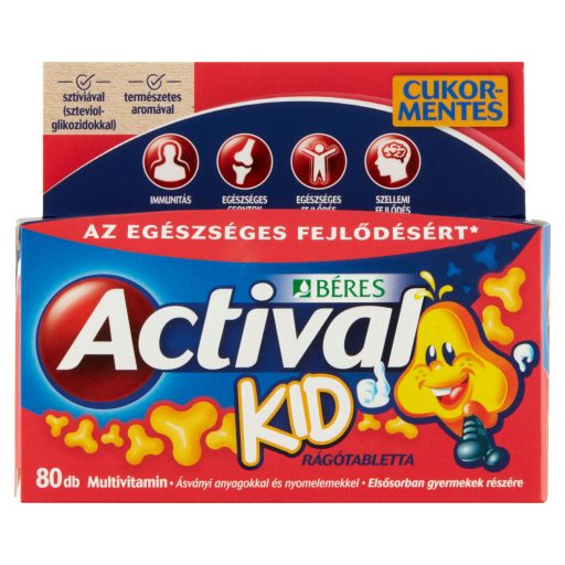 Béres Actival Kid rágótabletta 80db Multivitamin