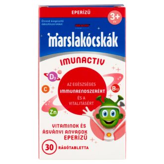   Marslakócskák Imunactiv eperízű étrend-kiegészítő rágótabletta édesítőszerekkel 30 db
