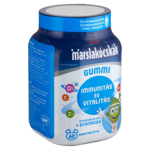 Marslakócskák Gummi multivitamin készítmény echinacea kivonattal és cinkkel 3+ év 60 db