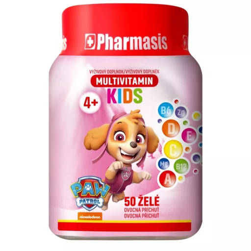 Paw Patrol gumivitamin 50db mulitvitamin - Rózsaszín