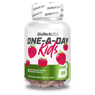 BioTech USA vitaminkeverék 90db One a Day Kids eper-málna