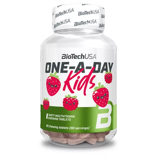 BioTech USA vitaminkeverék 90db One a Day Kids eper-málna