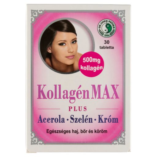 Dr. Chen Patika Kollagén Max Plus étrend-kiegészítő tabletta C-vitaminnal 30 db 30,9 g