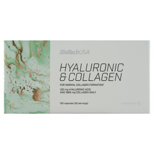 BioTechUSA Hialuronic & Collagen étrendkiegészítő kapszula 120 db 89 g