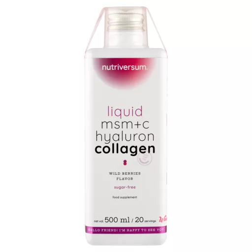 Nutriversum MSM+C Hyal Collagen 500ml erdei gyümölcs Liquid