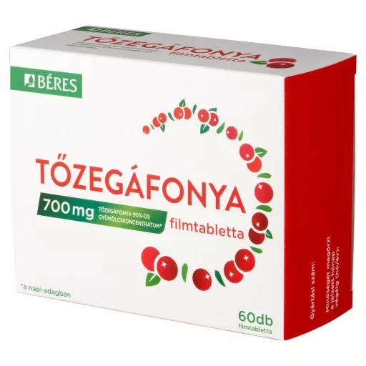 Béres tőzegáfonya filmtabletta 60 db 46,5 g