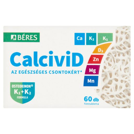 Béres CalciviD7 étrend-kiegészítő filmtabletta 60 db 87 g