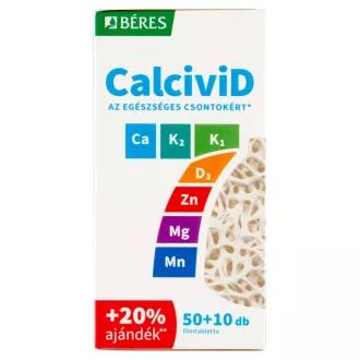   Béres CalciviD7 étrend-kiegészítő filmtabletta 60 db 1,45 g