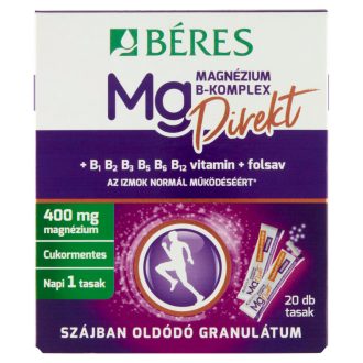  Béres Magnézium B-Komplex Direkt szájban oldódó étrend-kiegészítő granulátum 20 db 50 g