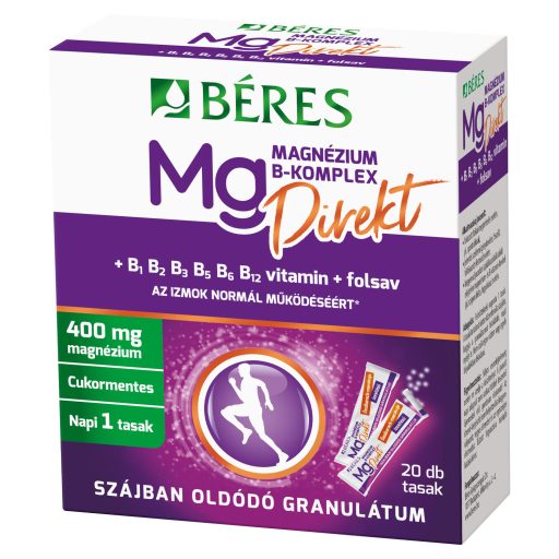 Béres Magnézium B-Komplex Direkt szájban oldódó étrend-kiegészítő granulátum 20 db 50 g