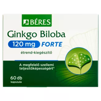   Béres Ginkgo biloba 120 mg Forte étrend-kiegészítő kapszula 60 db 29,7 g