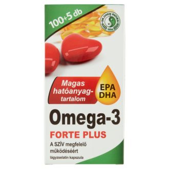   Dr. Chen Patika Omega-3 Forte Plus étrend-kiegészítő lágyzselatin kapszula 105 db 141,9 g