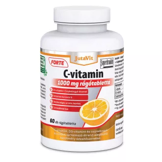 JutaVit rágótabletta 60db C-vitamin 1000mg narancs ízű