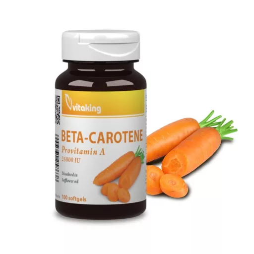 Vitaking gélkapszula 100db bétacarotene 15mg