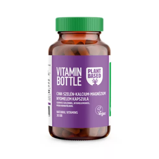 VitaminBottle kapszula 30db Cink-szelén-kalcium-magnézium nyomelem