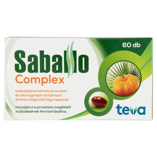 Saballo Complex szabalpálma termés kivonatot és tökmagolajat tartalmazó étrend-kiegészítő 60 db