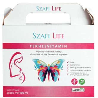 Szafi Life terhesvitamin 3x300ml gm, vegán