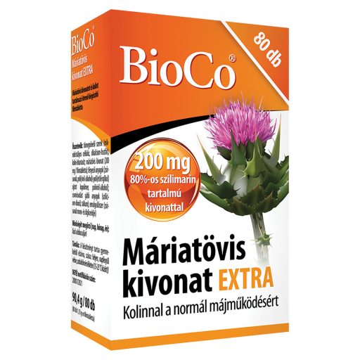 BioCo Máriatövis kivonat Extra étrend-kiegészítő filmtabletta 80 x 1,13 g (90,4 g)