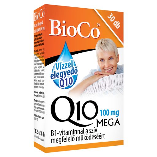 BioCo vízzel elegyedő  Q10 MEGA 100 mg étrend-kiegészítő kapszula 30 x 0,605 g (18,15 g)