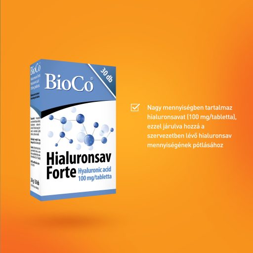 BioCo Hialuronsav Forte tabletta 30 x 0,8 g (24 g)
