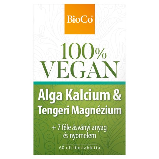 BioCo 100% Vegan Alga Kalcium & Tengeri Magnézium filmtabletta 60 x 1,25 g (75 g)