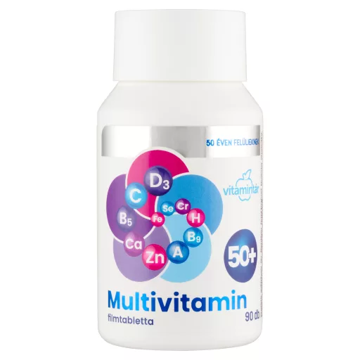 Vitamintár filmtabletta 90db multivitamin 50 éven felülieknek